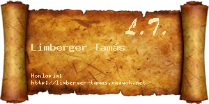 Limberger Tamás névjegykártya